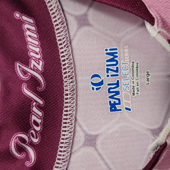 Pearl Izumi Maroon and Pink Cycling Top Size Large - Picture 3 of 8